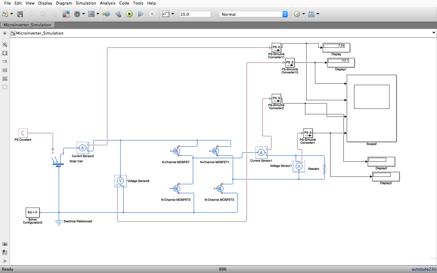 power electronics Gating Sequence for MOSFET in Simulink for a