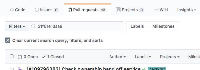 git Find a Pull Request on Github where a commit was originally