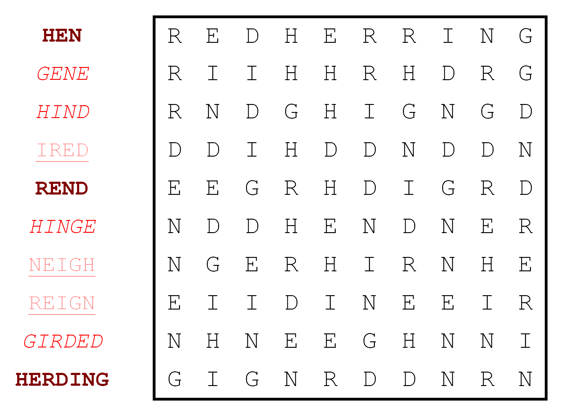 word Red Herring Redherring Puzzling Stack Exchange