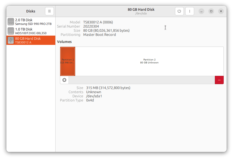 partitioning gnomedisks Partition Type mismatch on IDE drive not allowing mount Ask Ubuntu