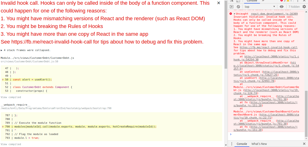 javascript show a message to the user using reactalert Stack Overflow