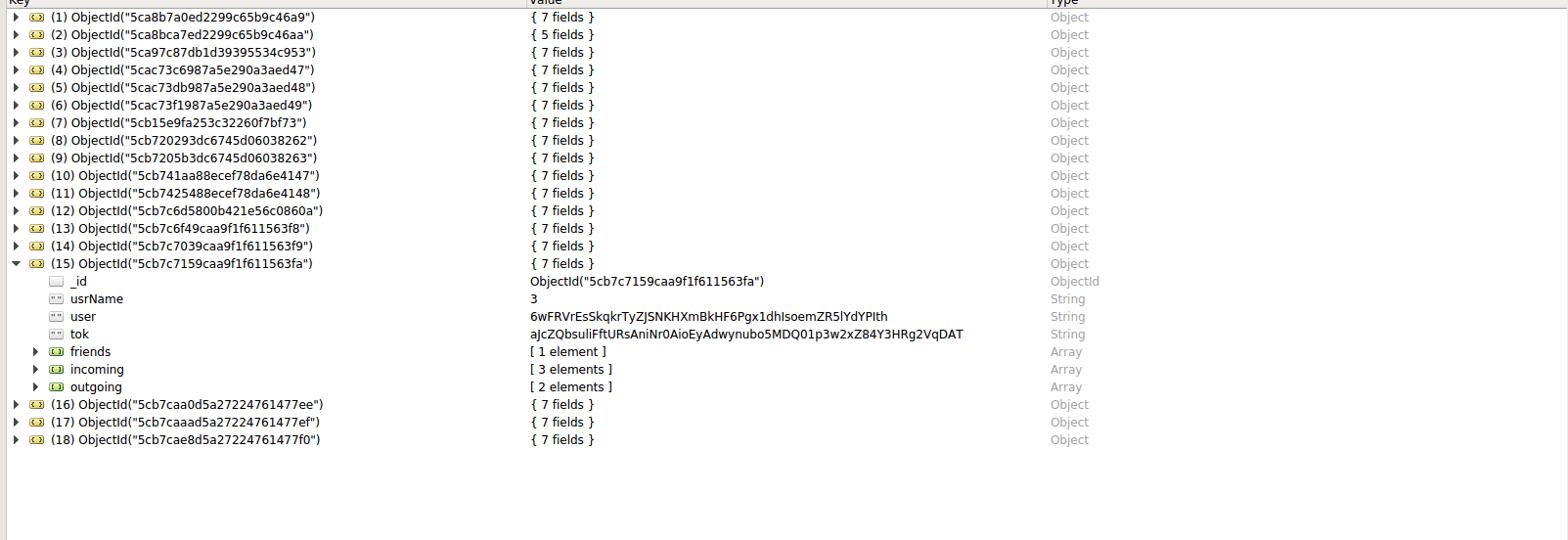 node.js Remove element in array by value MongoDB NodeJS Stack