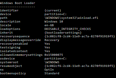 windows 10 - Win10: Can't install unsigned drivers, even with
