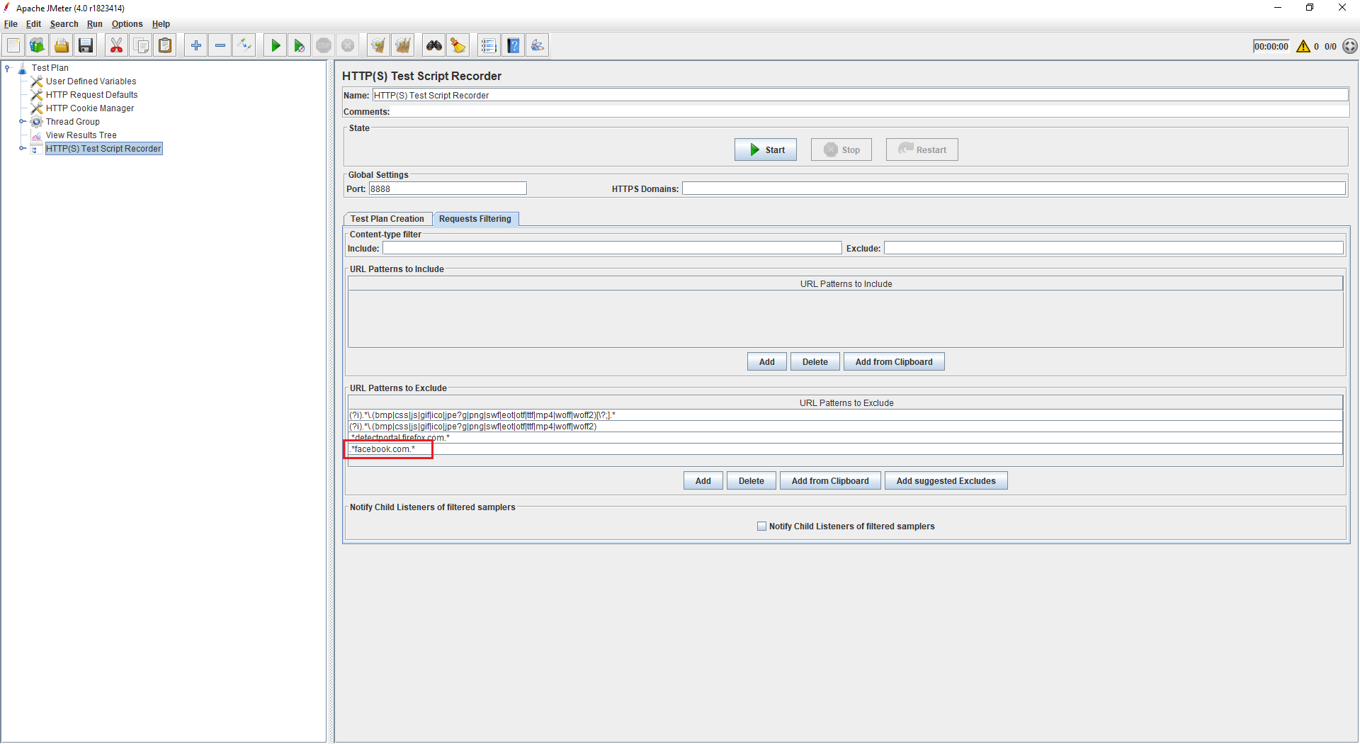 testing Recording the mobile application scenarios using