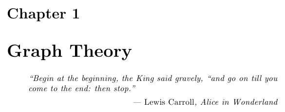 Famous Quote At Beginning Of Book References Inspirational" Quote At Start Of Chapter