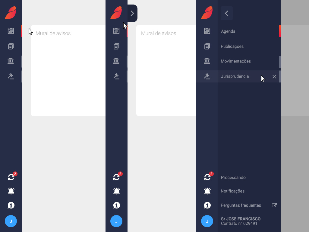 sidebar Expand sibebar menu with a home button? User Experience