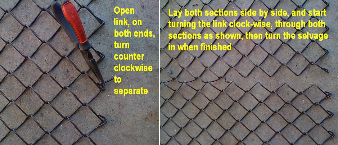 Smashed chain link fence? Home Improvement Stack Exchange
