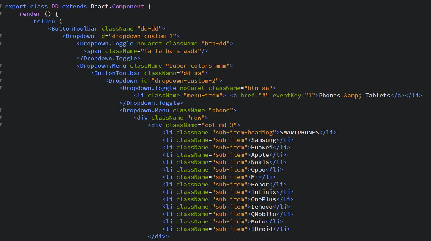 html Dropdown Item Width Stack Overflow