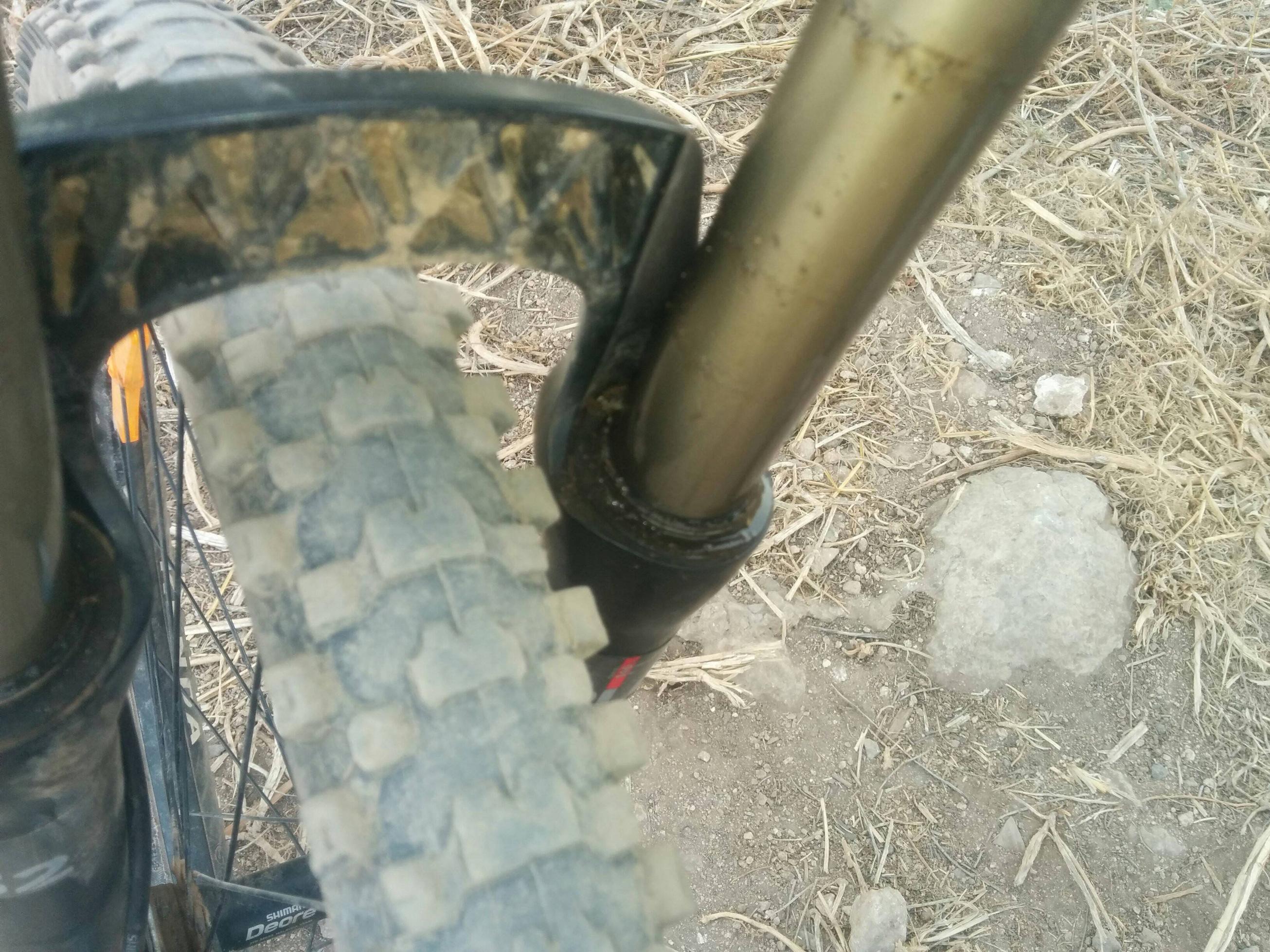 suspension Fork leaking oil? Bicycles Stack Exchange