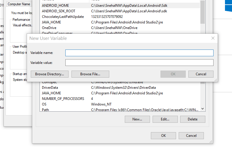 android How do I set ANDROID_SDK_HOME environment variable? Stack