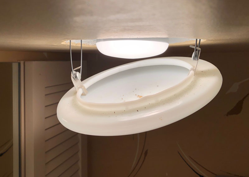 LED Retrofit How to Retrofit a Bathroom Ceiling Light with LED Love