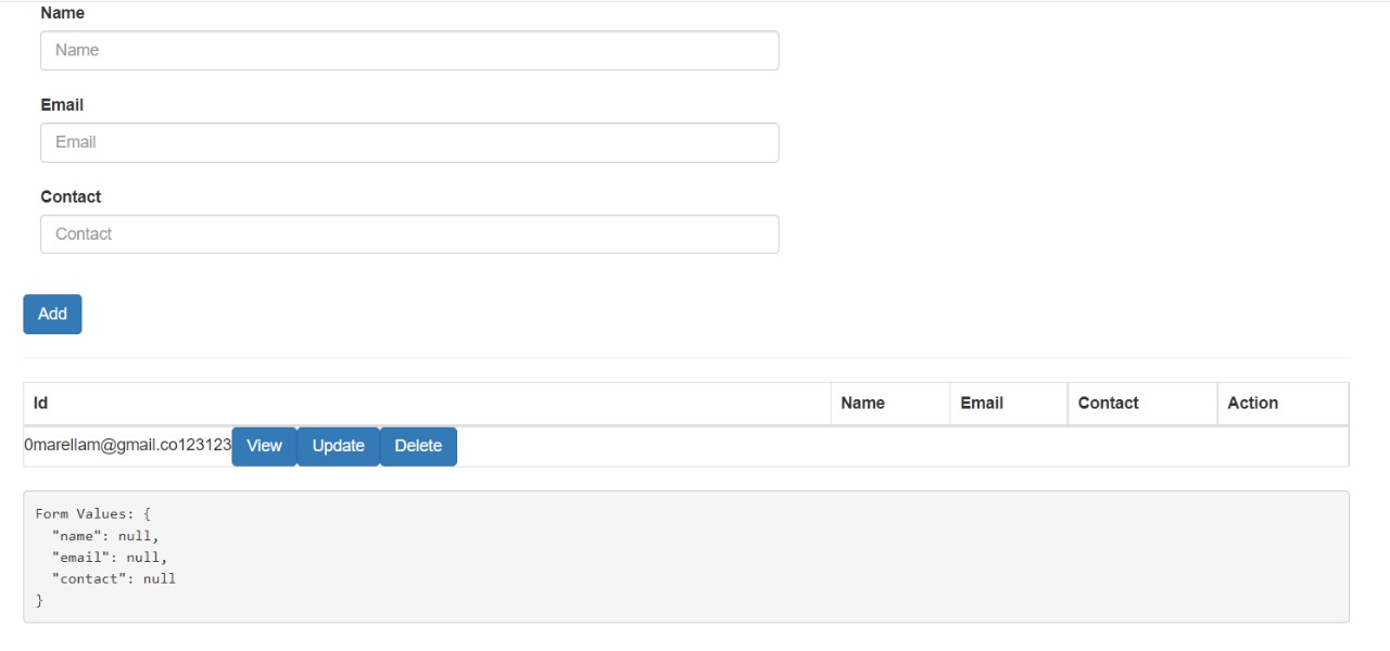java Looping table data from child component not displaying properly
