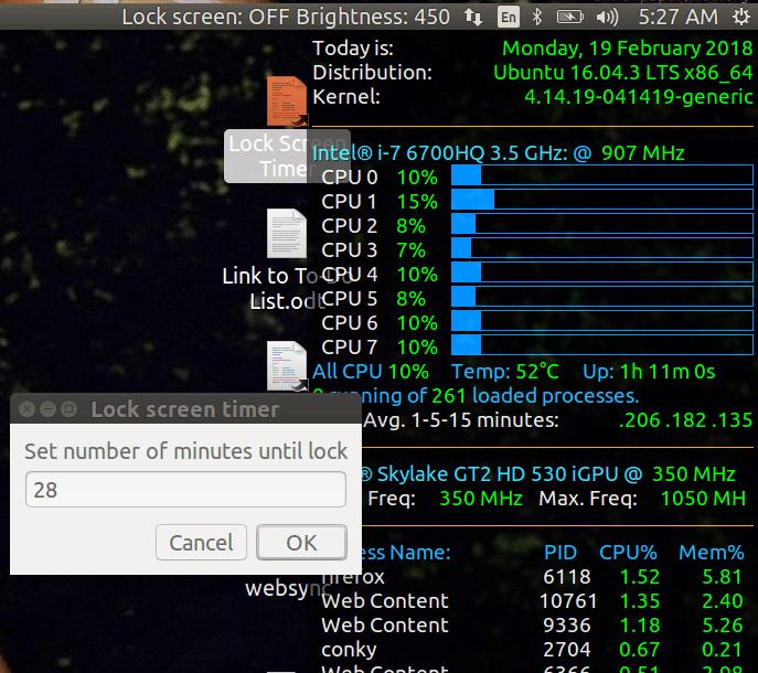 16 04 Application That Will Lock Screen After A Set Amount Of Time For Ubuntu Ask Ubuntu
