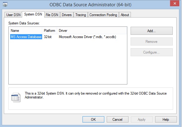 Connect to Access 2013 with Python Data source name not found Stack