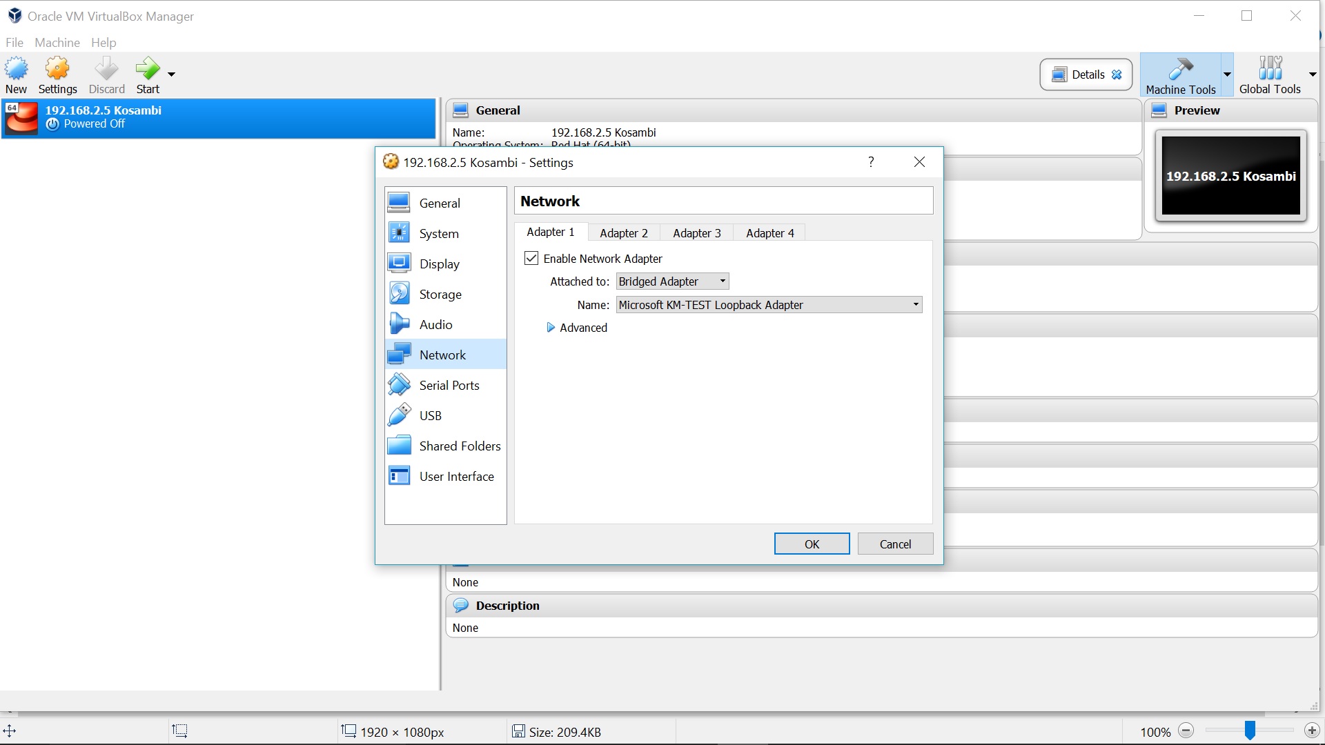 windows 10 Oracle VirtualBox; No and No Network
