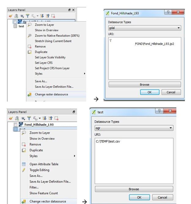 file path Remapping layers in QGIS project to other folders
