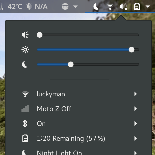 gnome How do I get the Redshift functionality of smart adjustment of