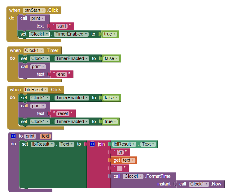app inventor How to create a resetable timer? Stack Overflow