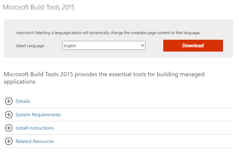 iso image How to download Microsoft VS 2015 build tools iso without