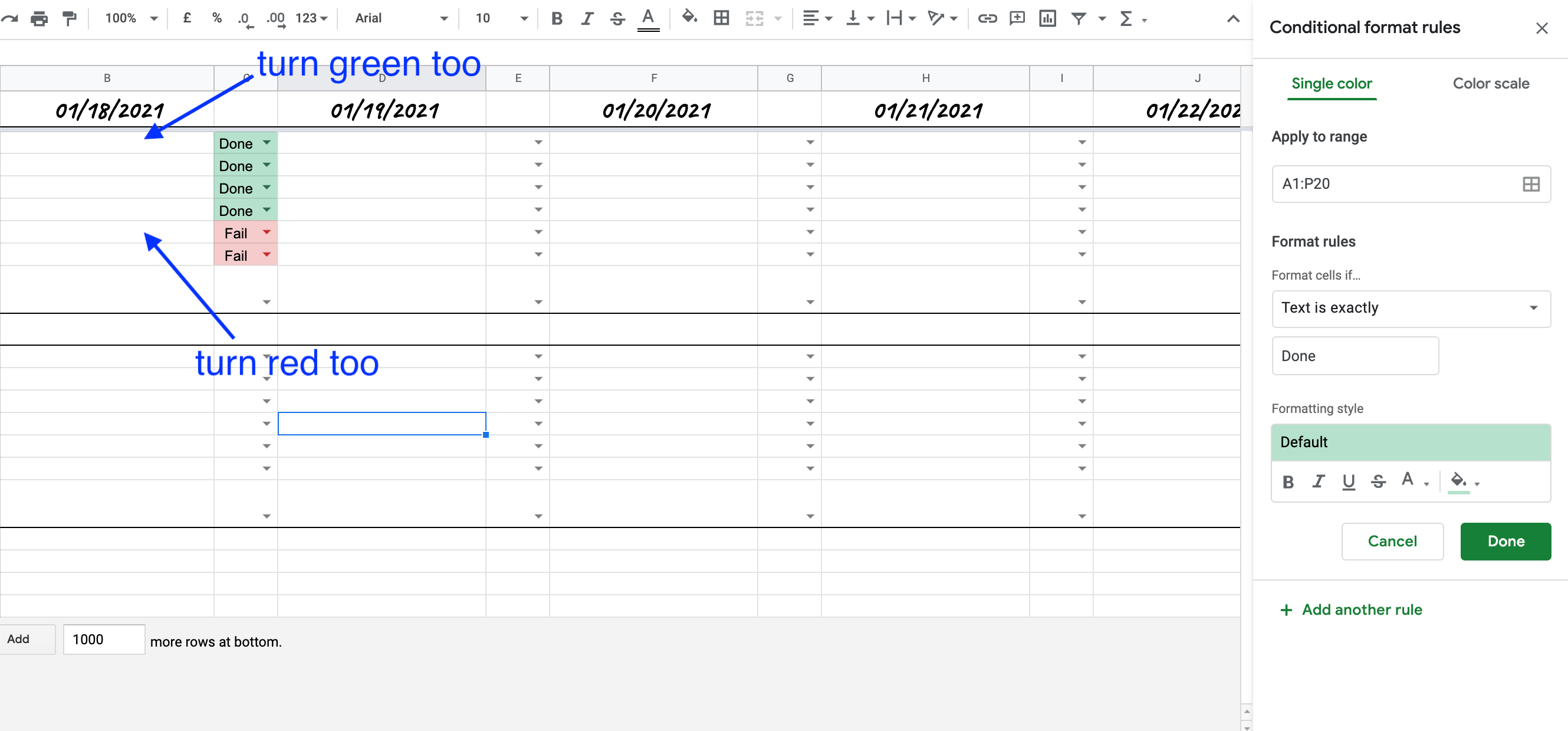 google sheets Changing the color of the cell on the left Stack Overflow