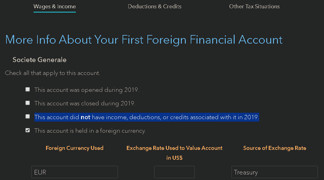 [SOLVED] What does Turbotax mean by "This account did not have