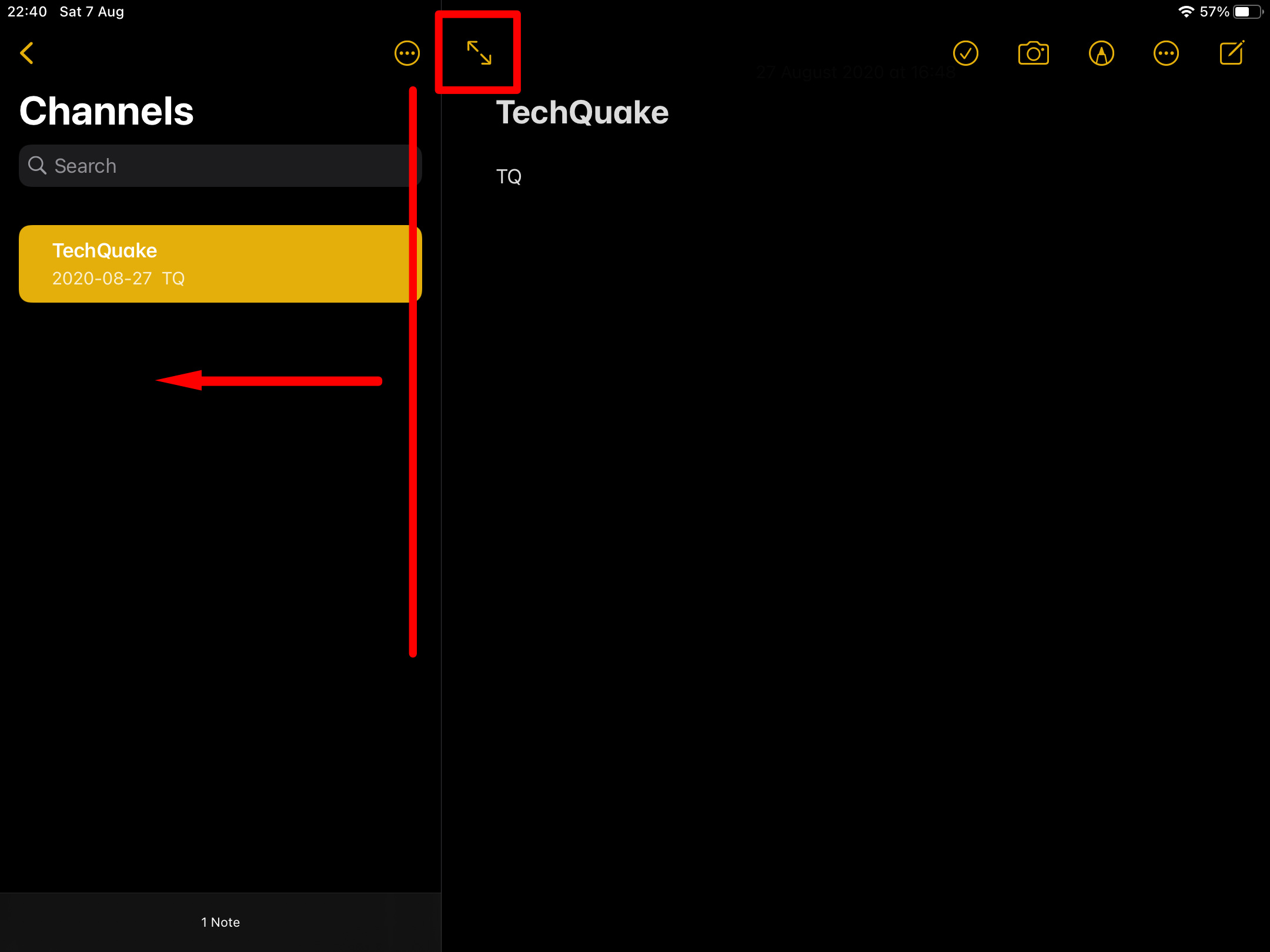 ios Navigation View Notes Like Sidebar Toggle button Stack Overflow