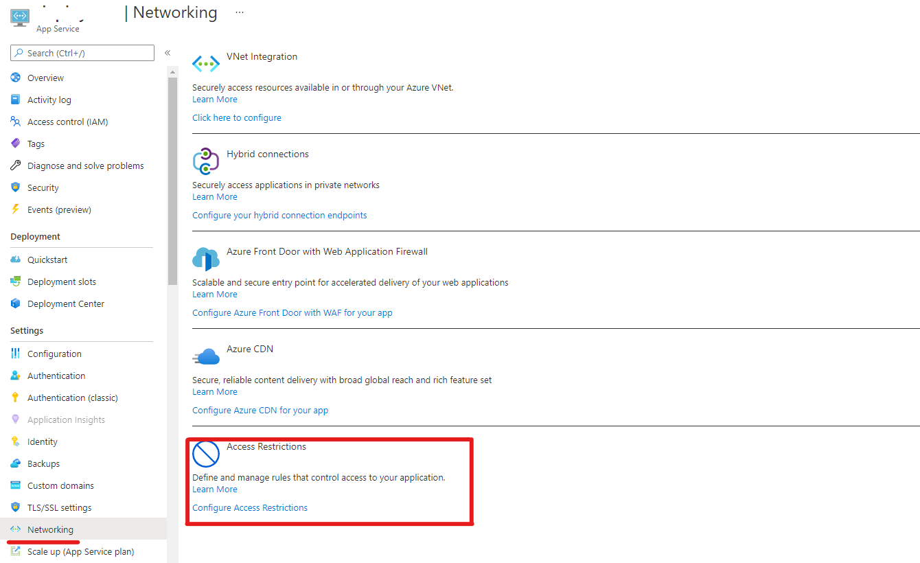 Azure App Service Returns Error Error 403 Forbidden The web app you