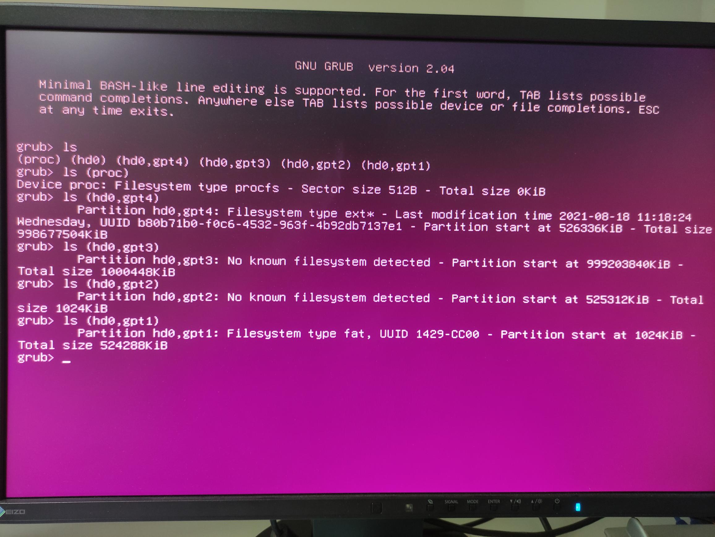 18.04 Boot failure Gave up waiting for root file system device. UUID
