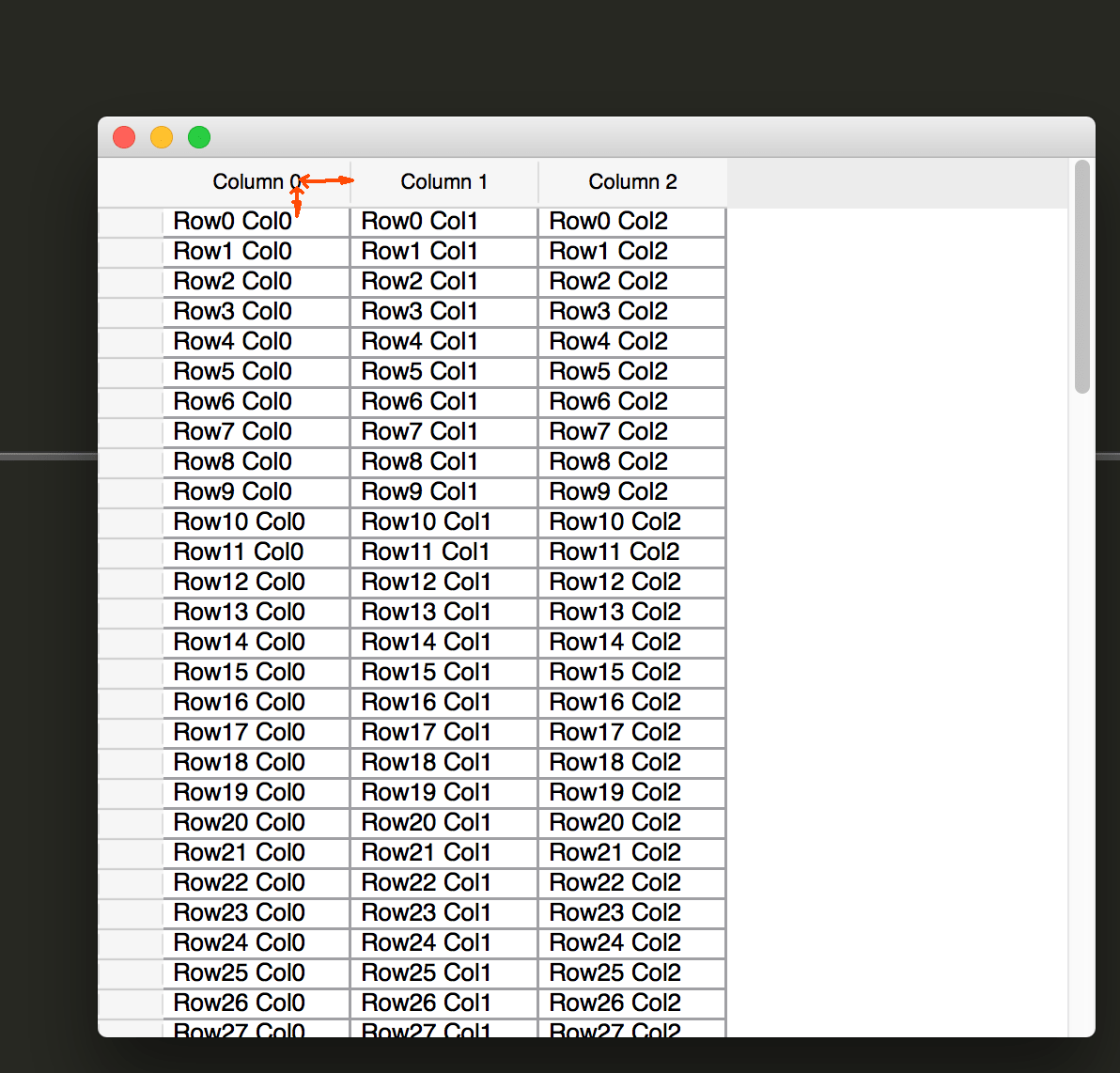 python How to control appearance of QTableWidget header Stack Overflow
