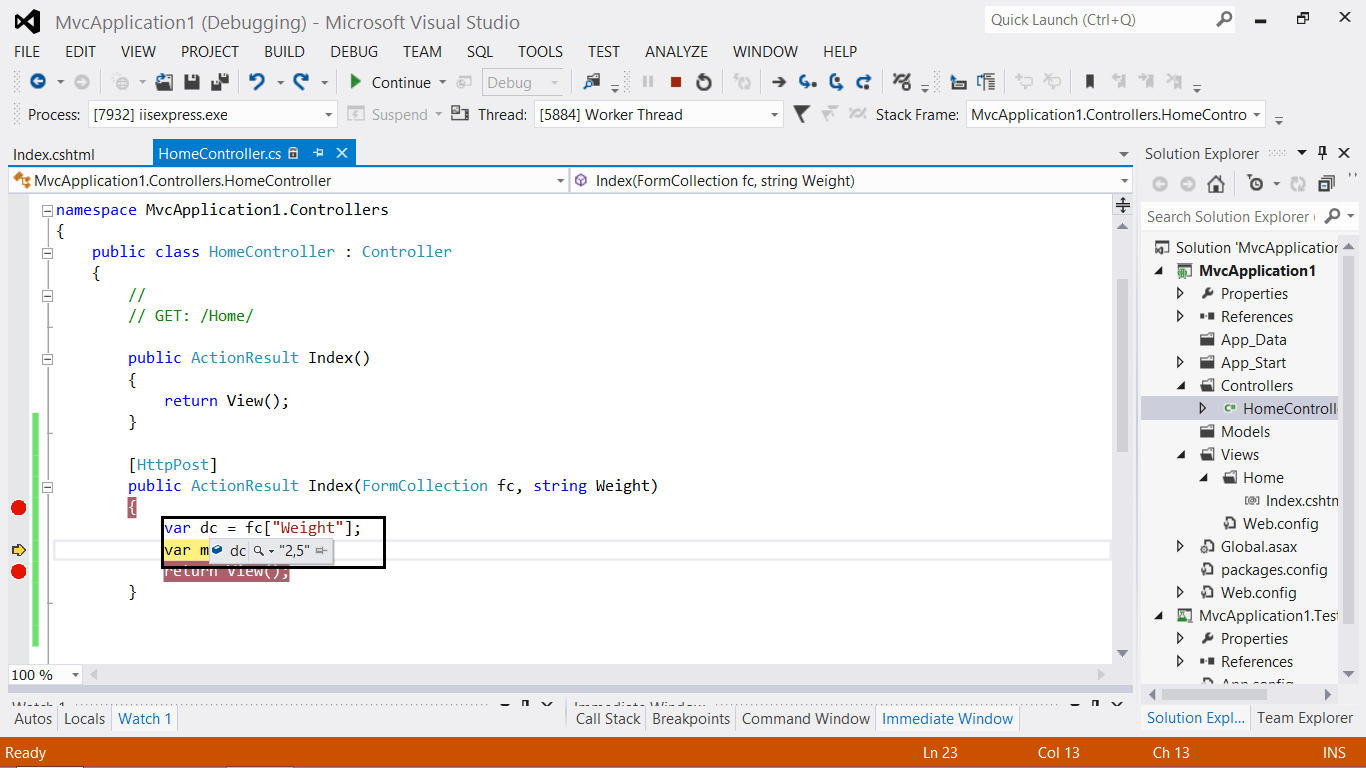 c MVC get value from DropDownList() usingn
