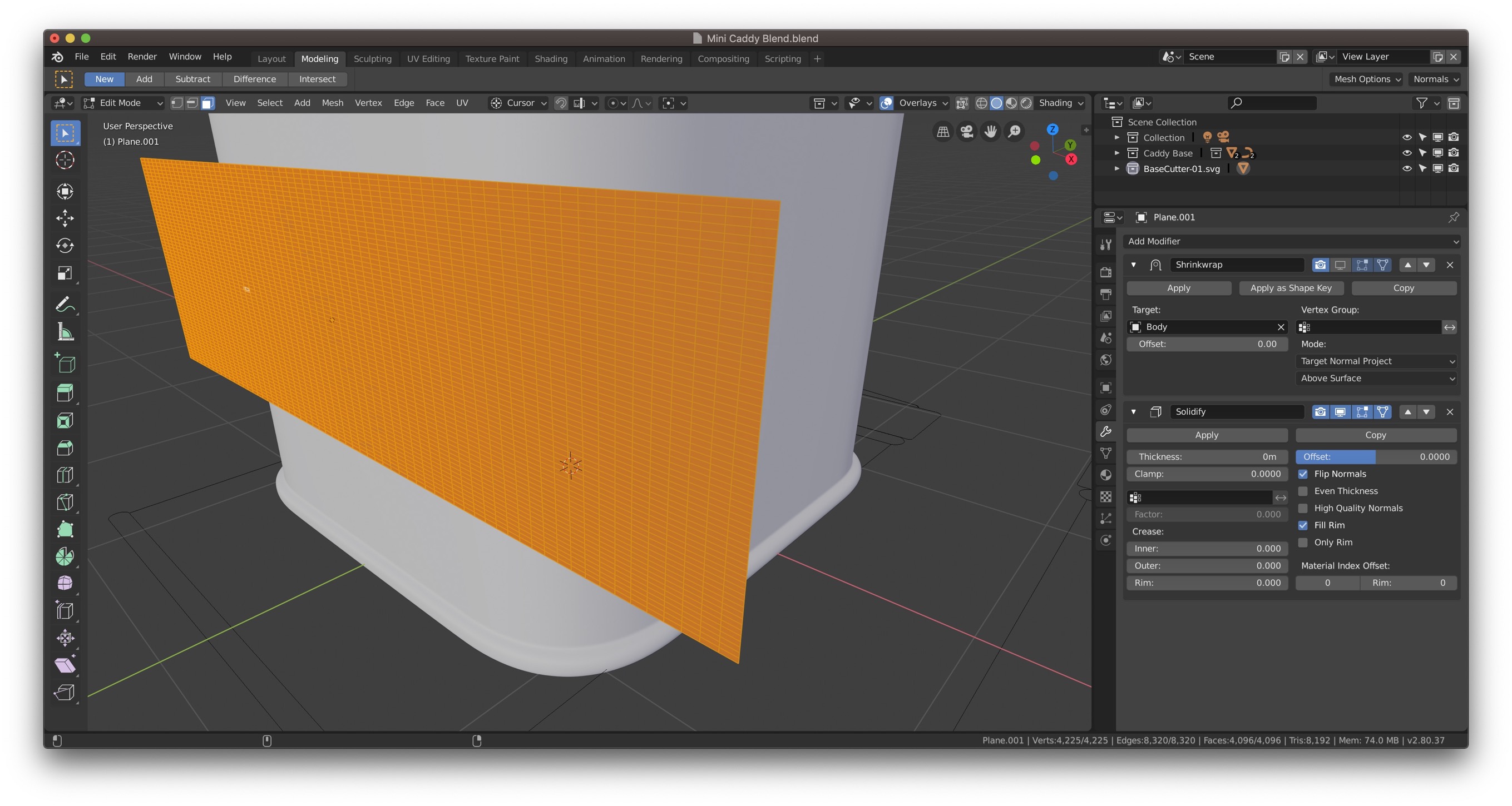 mesh Shrink Wrap odd distortion Blender Stack Exchange