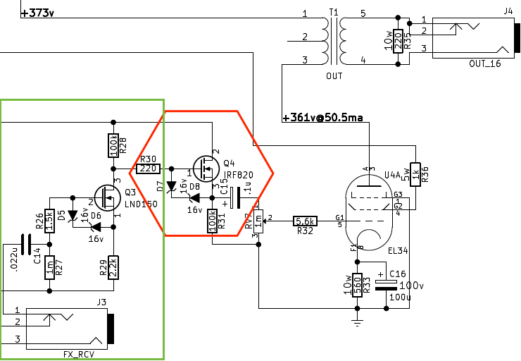 Controlador de tubo de salida de estado sólido para un amplificador de