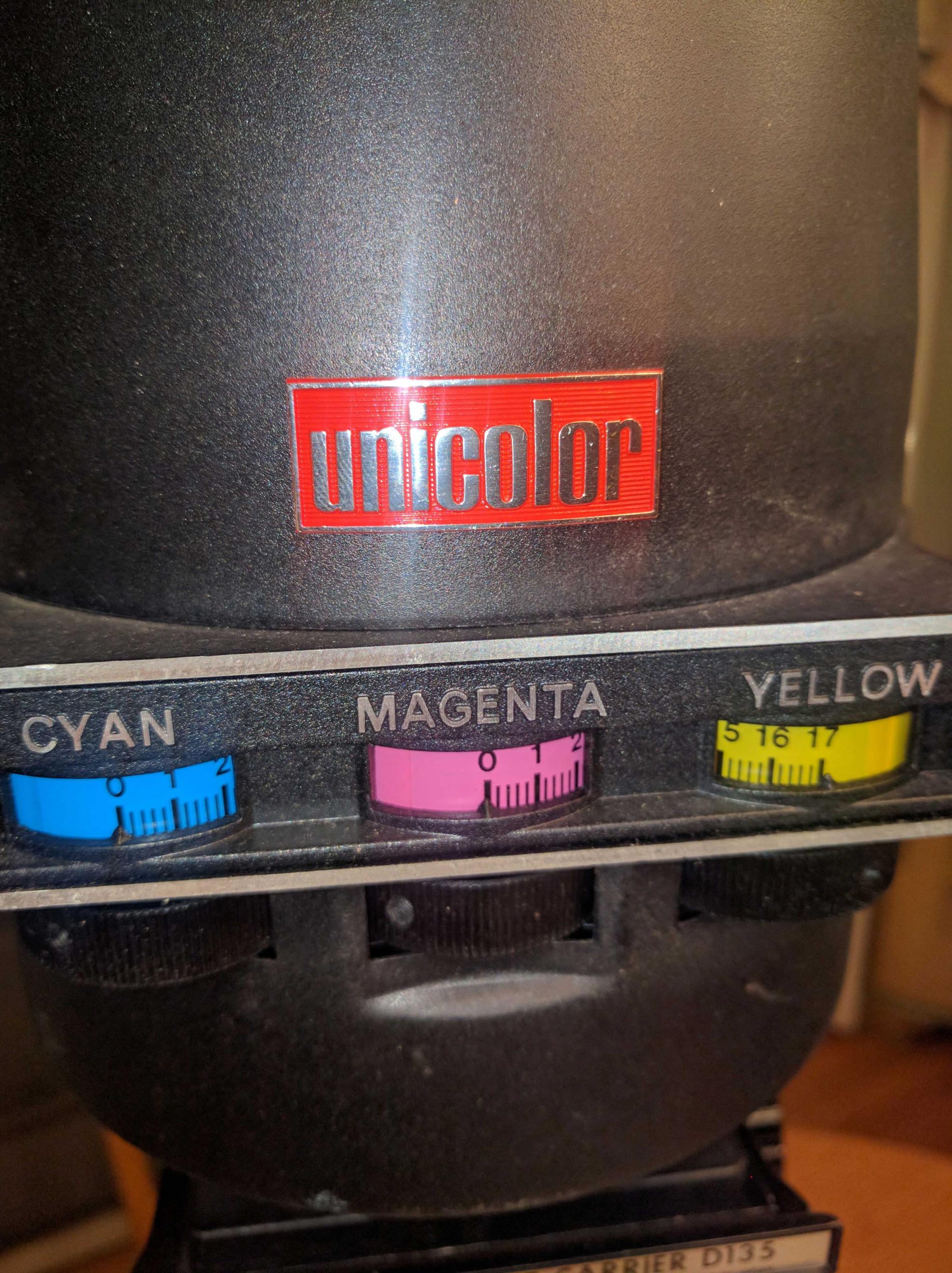 darkroom Filter pack scale on Unicolor enlarger Photography Stack