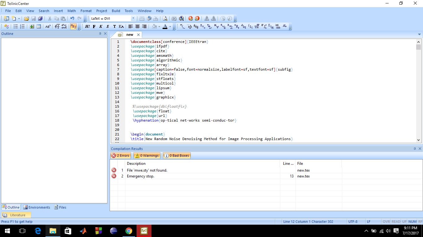 errors How to handle missing package in the MiKTeX installation
