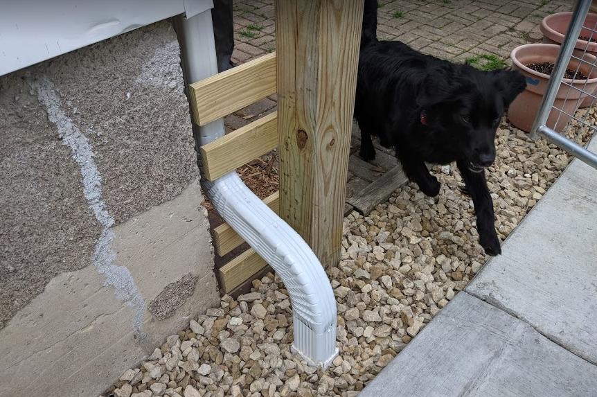 caulking How to seal between aluminum downspout and PVC adapter