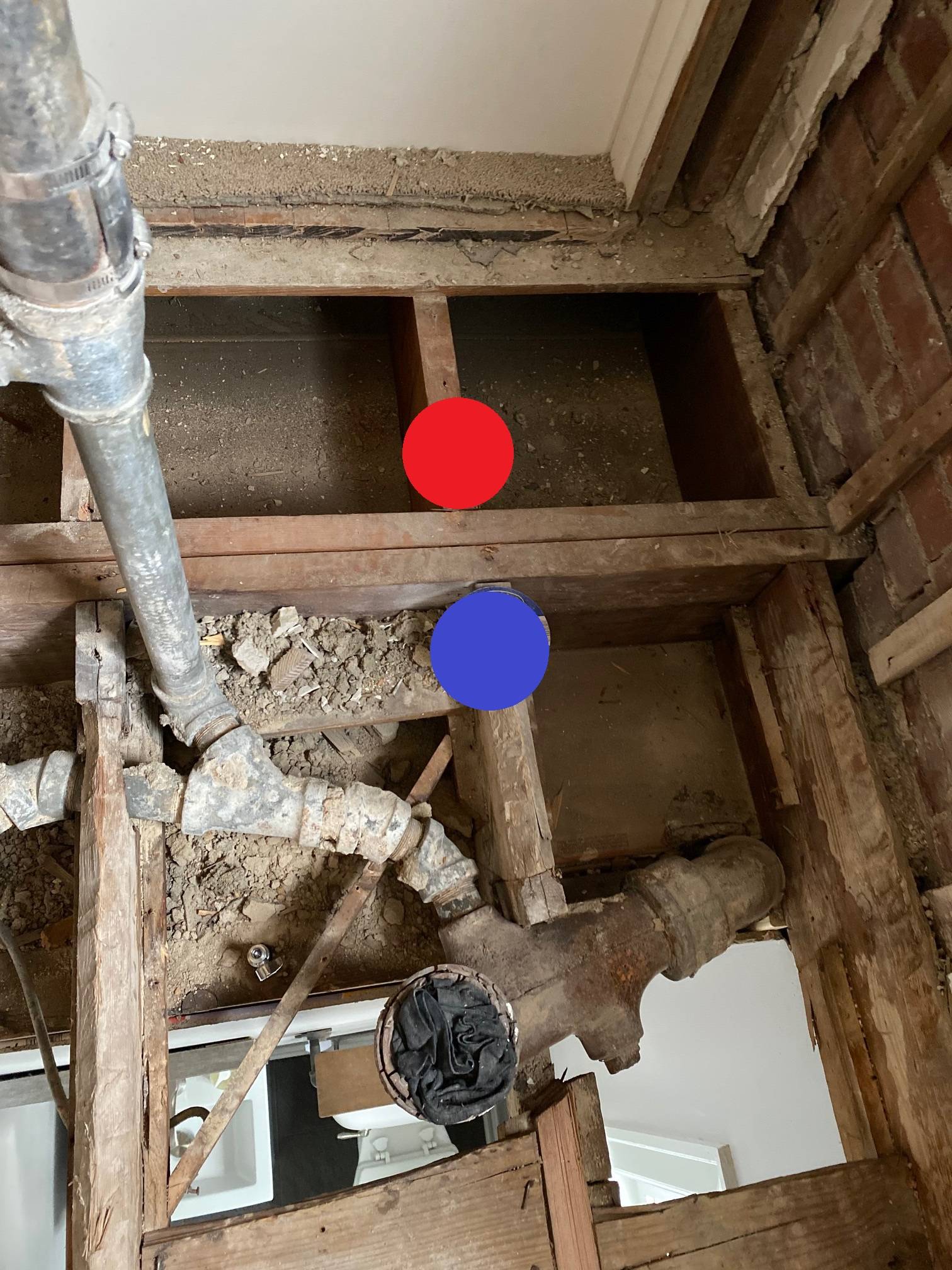 joists Getting plumbing on the other side of support beams Home Improvement Stack Exchange