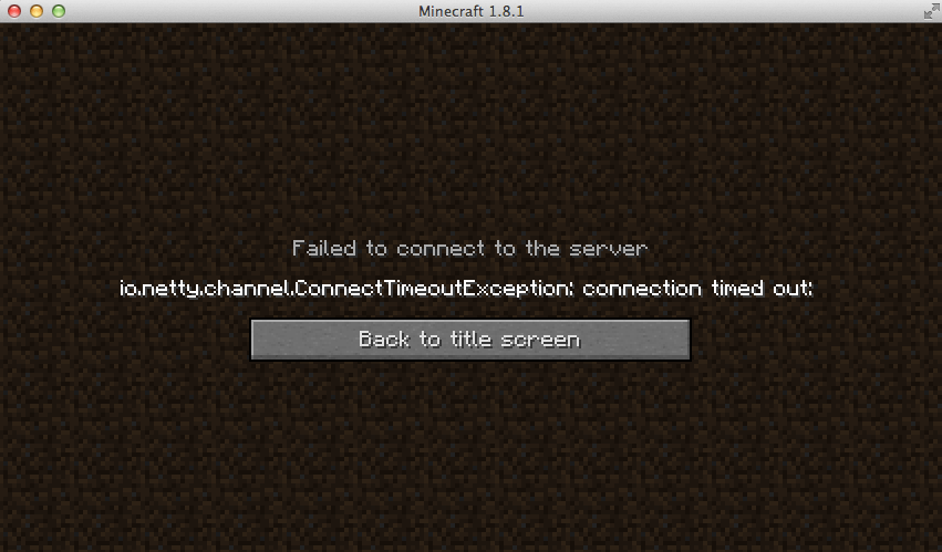 technical issues I can't connect to a friend's Minecraft server, but