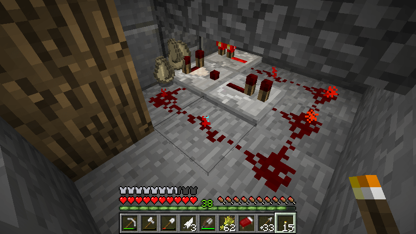 minecraft Dispenser stops shooting items when full Arqade