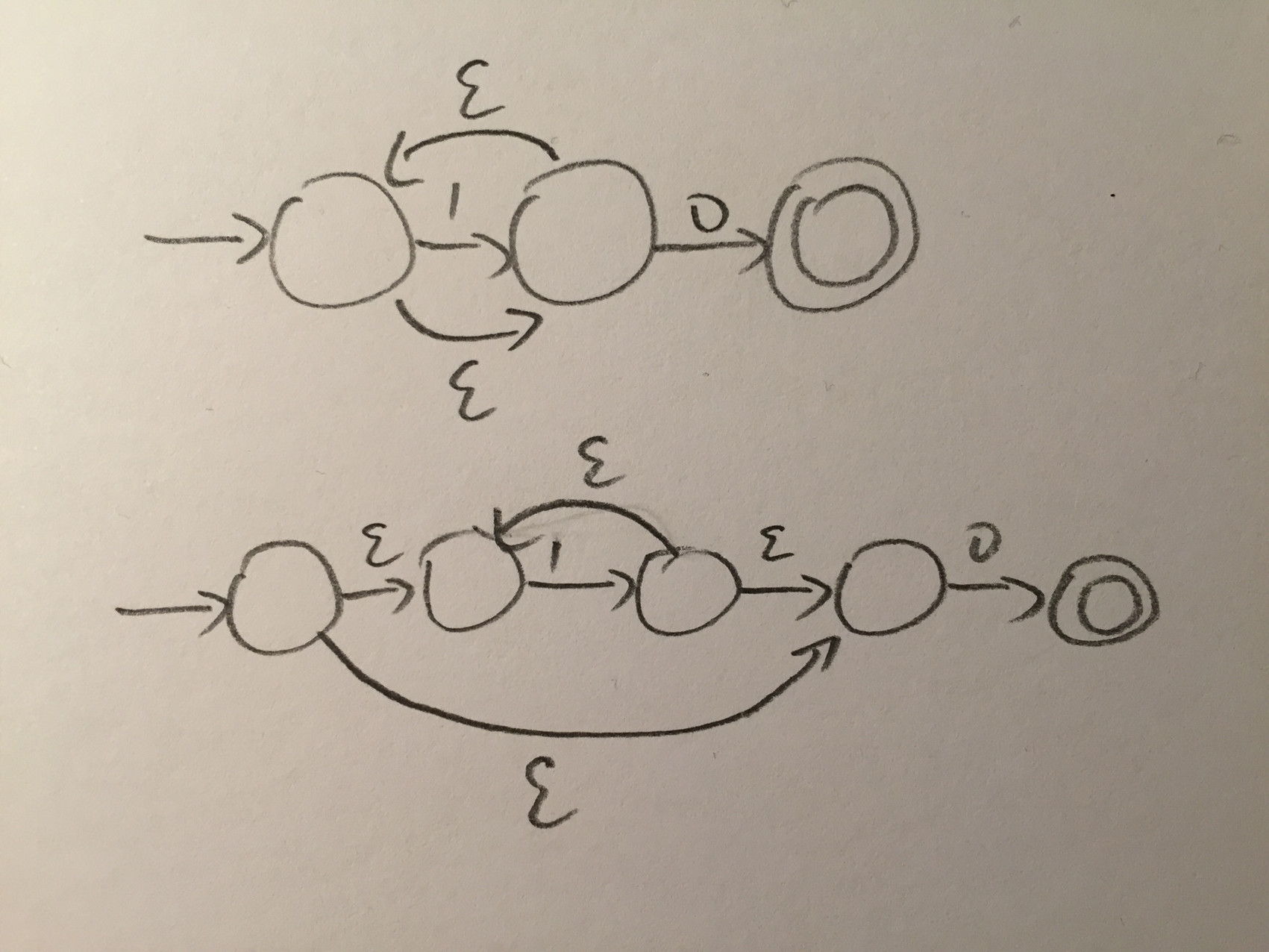 automata Is it legal to draw an NFA with fewer nodes than what I normally see? Computer