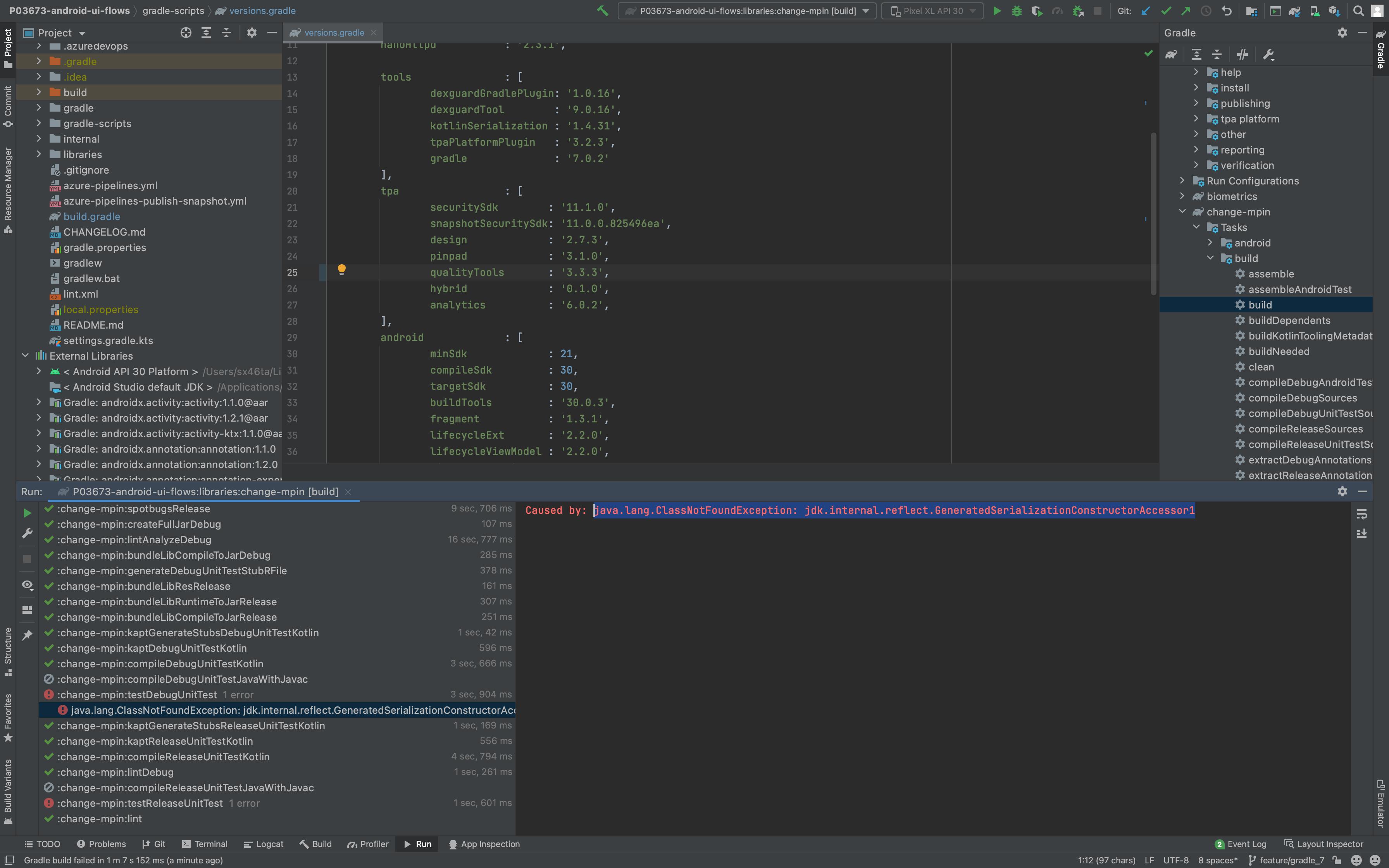 android java.lang.ClassNotFoundException jdk.internal.reflect