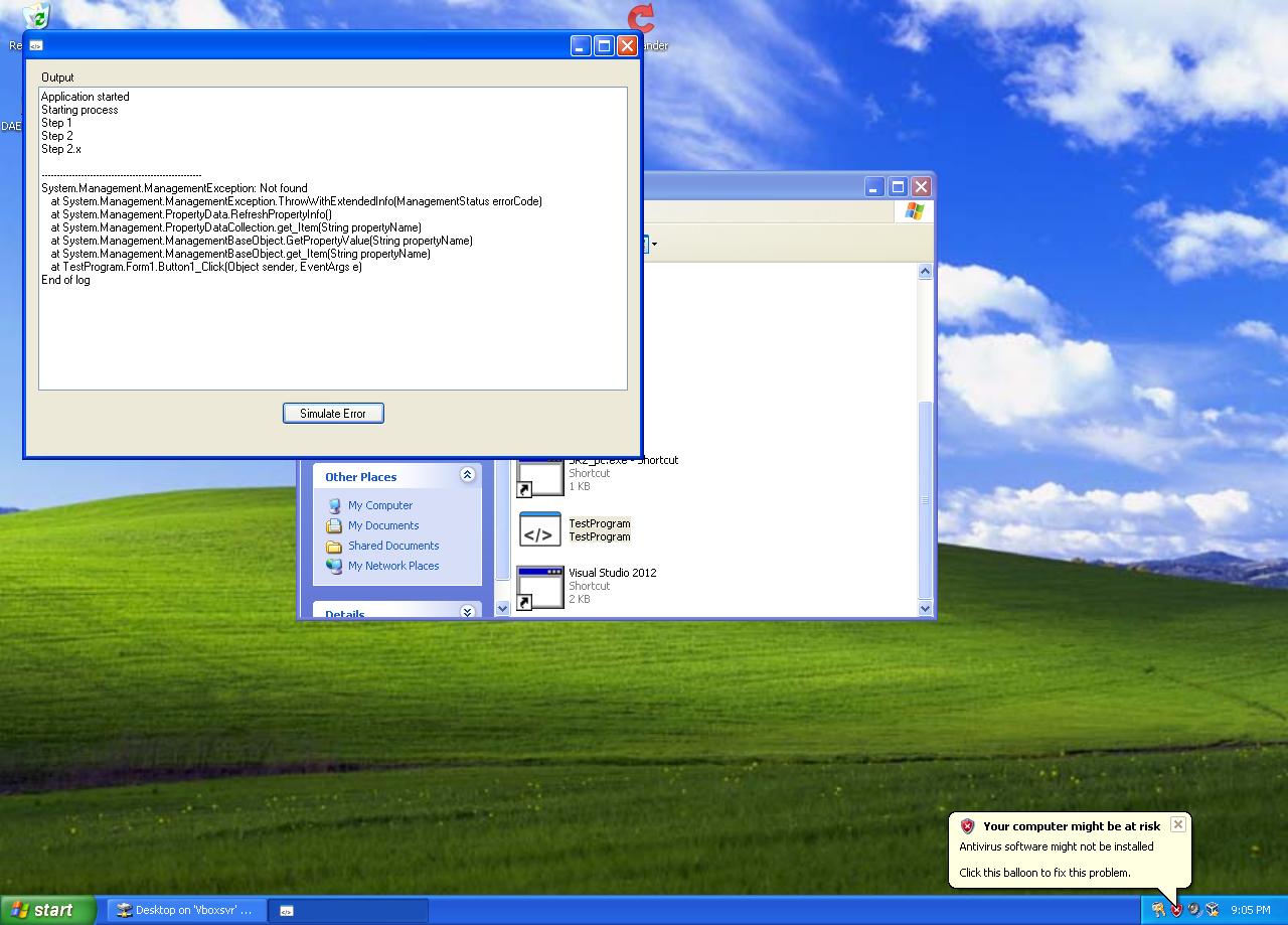 System.Management.ManagementException Not found Stack Overflow