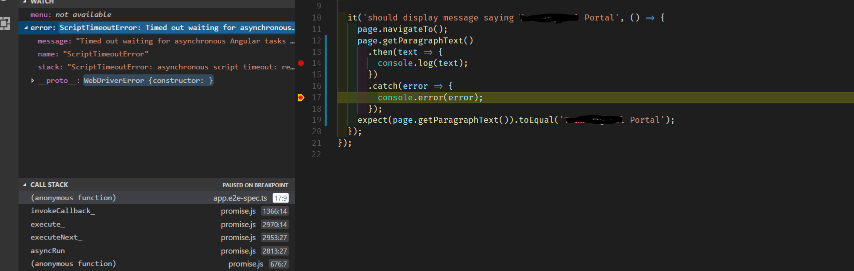 angular ng e2e test timesout Stack Overflow
