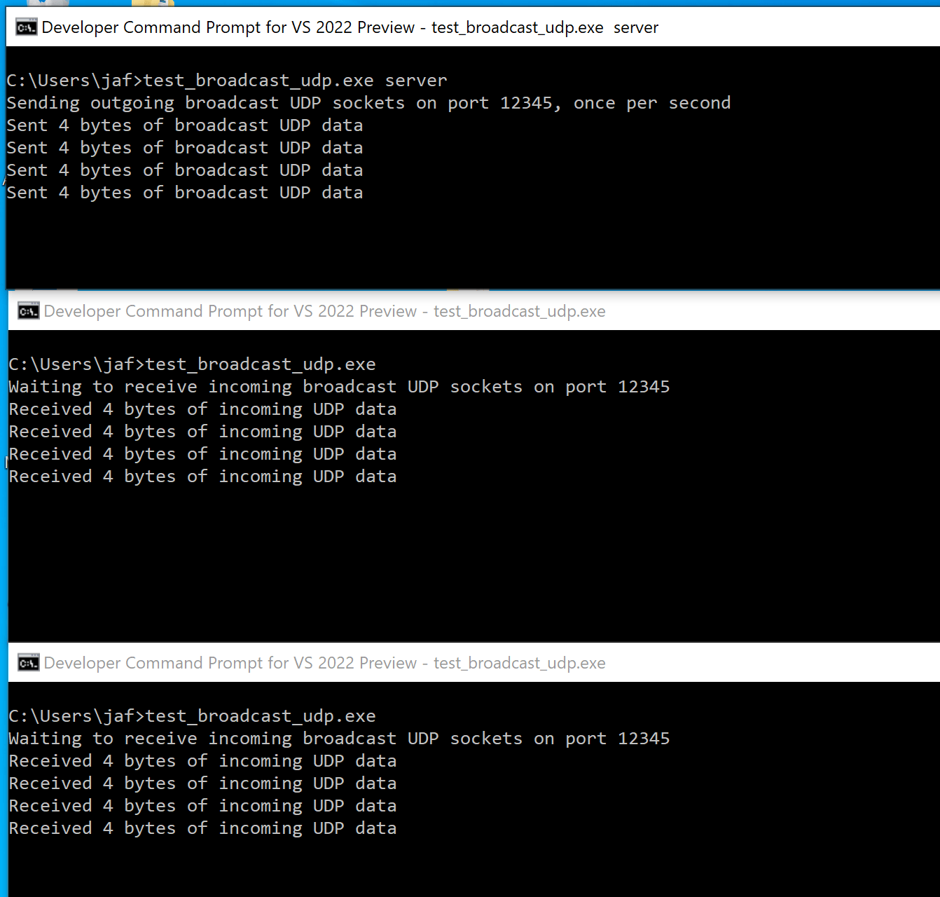 c Reading UDP packets with several clients Stack Overflow