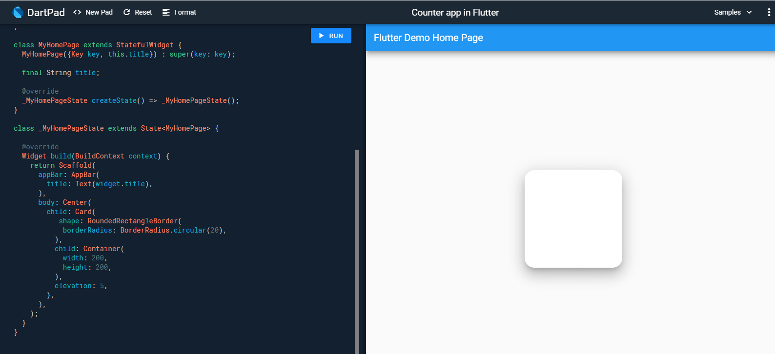 Flutter card border not taking effect Stack Overflow