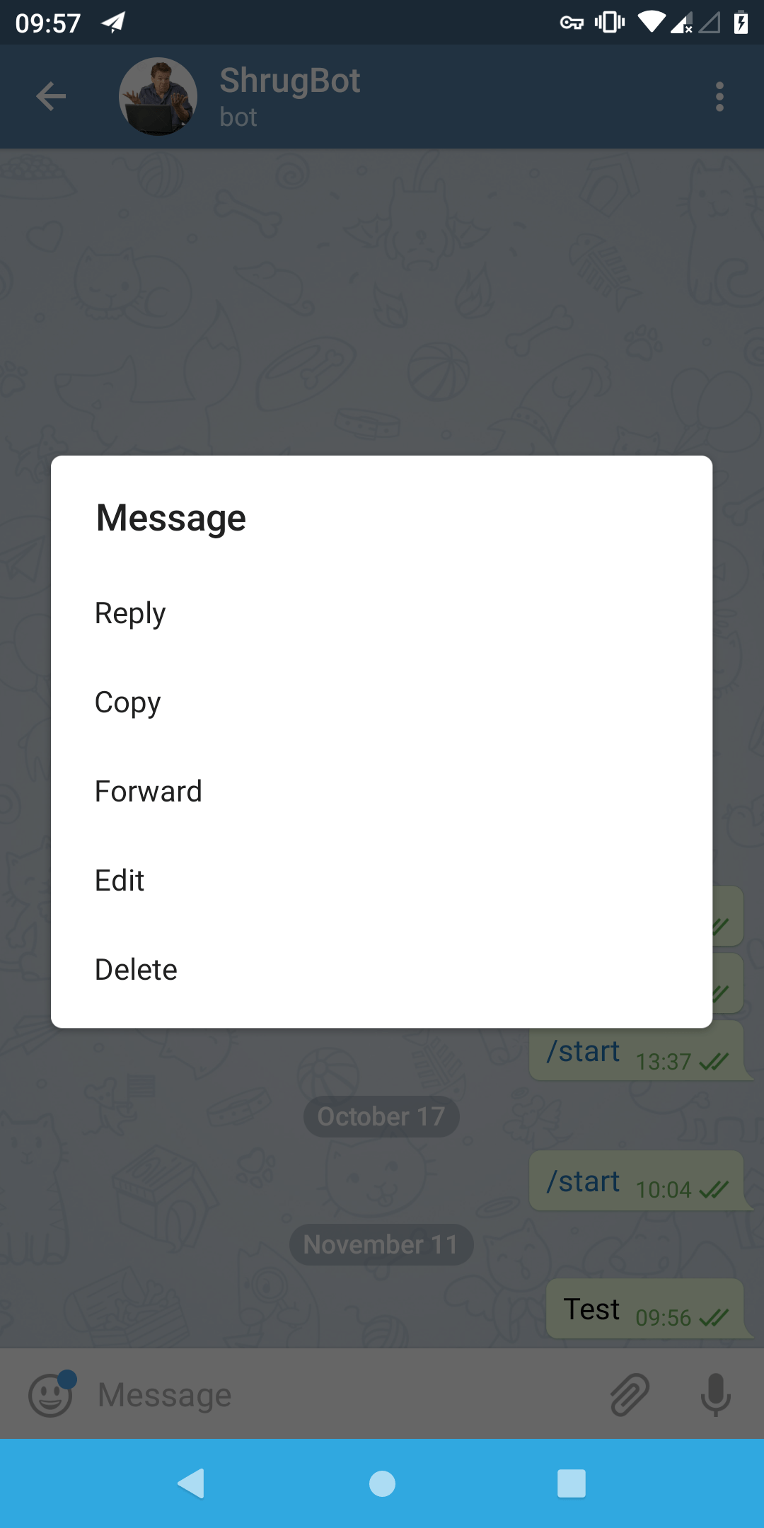 instant messaging Can I really edit my Telegram messages only with