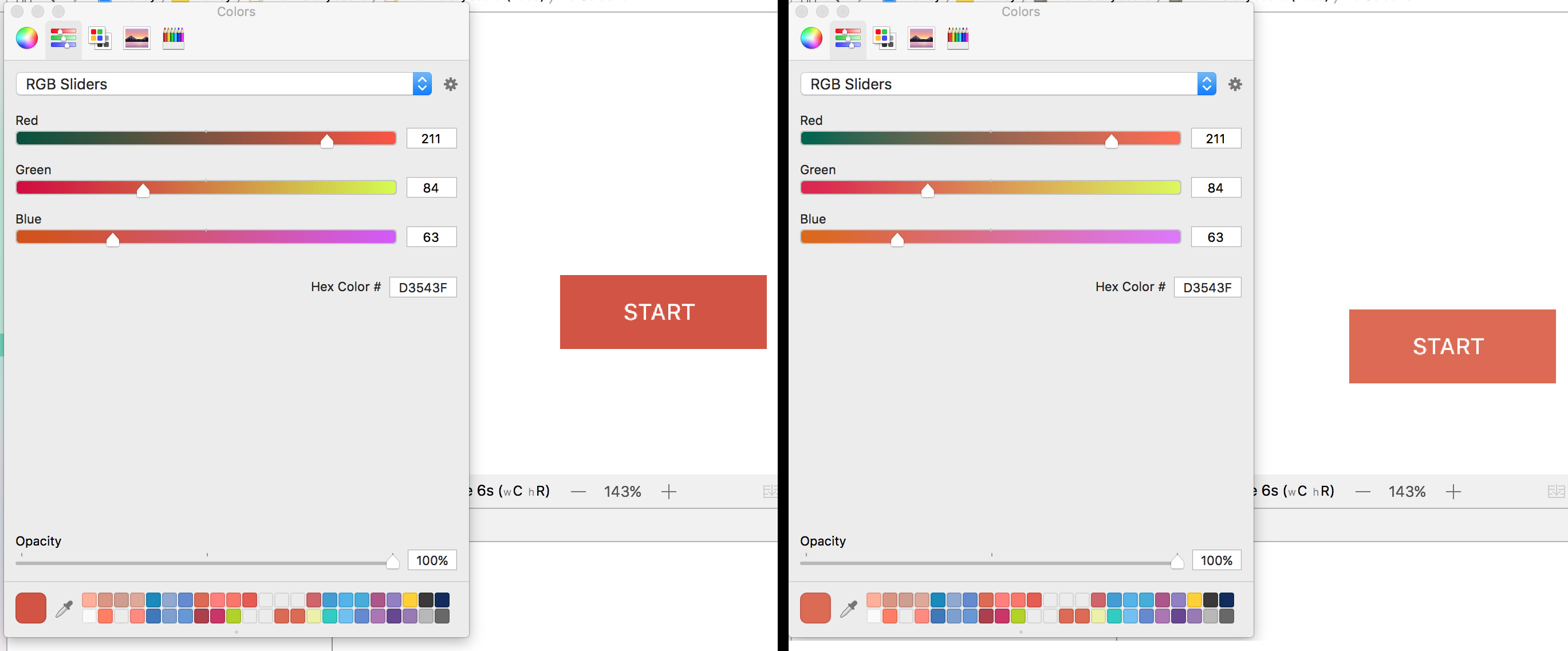 ios XCode Color Discrepancy Stack Overflow
