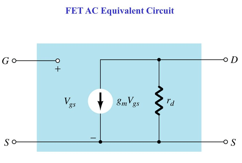Voltage JFET transistor circuit's gain of open circuit voltage