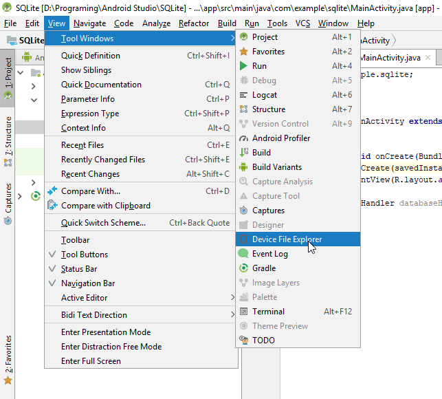 How to open Android Device Monitor in latest Android Studio 3.1 Gang