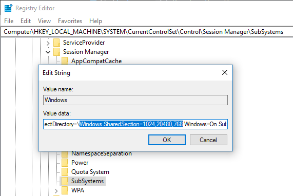 performance What does HKLM\SYSTEM\CurrentControlSet\Control\Session