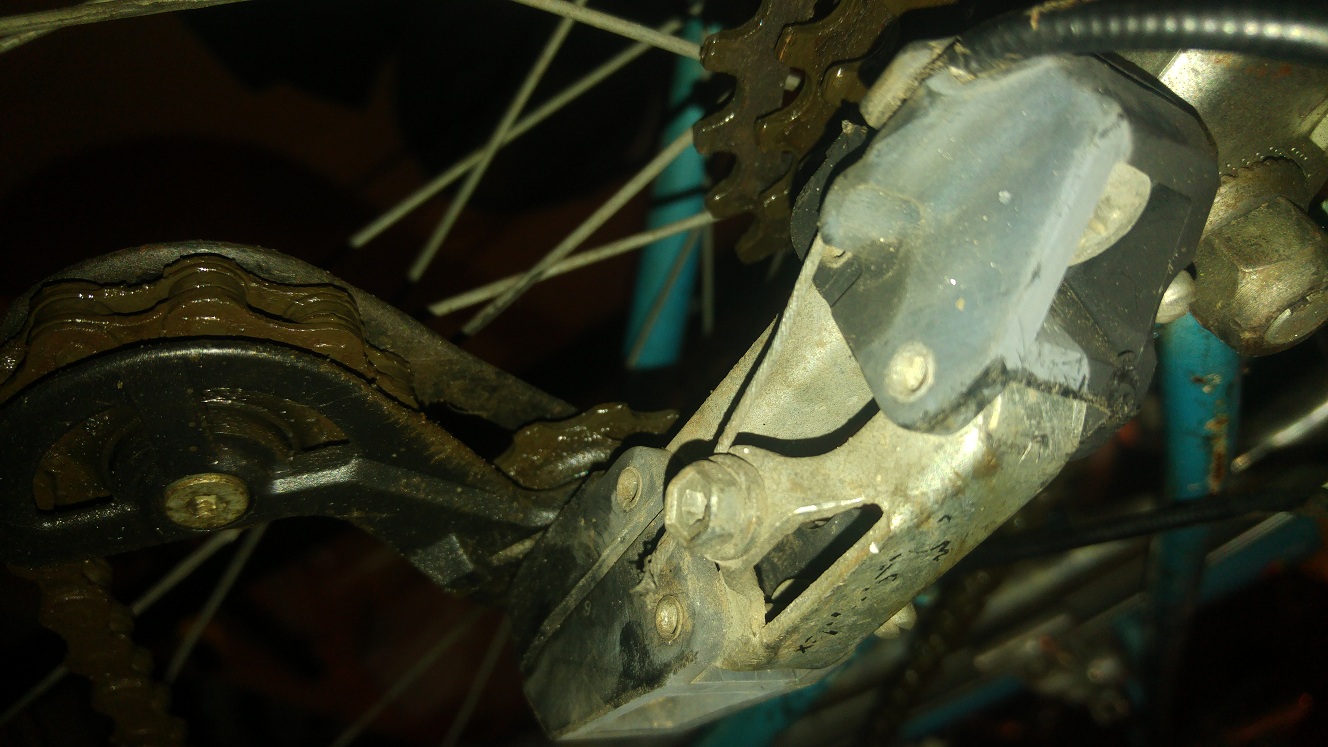 derailleur Remove old nonindexed levers for gear changing to make
